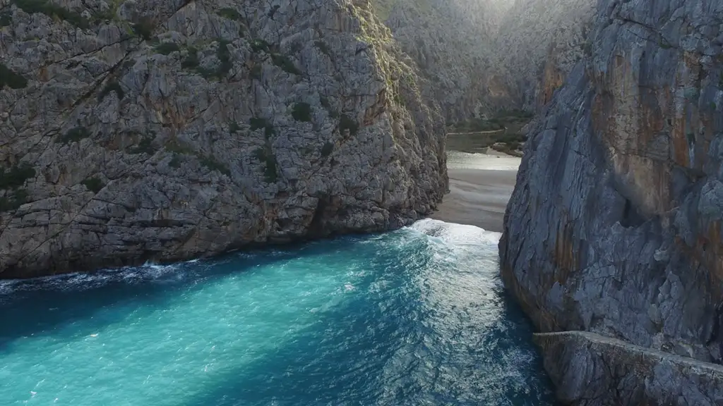 Cala en la desembocadora del Torrent de Pareis