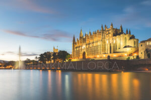 Parc de la Mar y Catedral de Palma de Mallorca